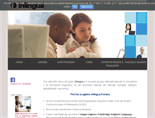 Tablet Screenshot of inlinguaferrara.com